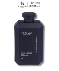 Sữa tắm gội rửa mặt nam 3in1 RHYS MAN Rhys Legend 350ml