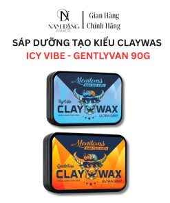 Sáp vuốt tóc nam Menitems Utra Grip 90g, Sáp vi tinh thể Clay Wax hiệu năng cao, giữ nếp tóc tự nhiên