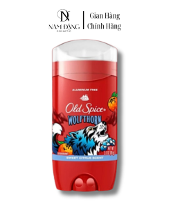 Sáp Lăn Khử Mùi Old Spice Wolfthorn 85g Sáp Xanh: Hương Cam Quýt Độc Đáo, Không Vệt Trắng