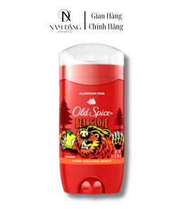 Sáp Lăn Khử Mùi Old Spice Bearglove 85g Sáp Xanh: Hương Trái Cây Tươi Mát, Không Gây Ố Vàng Áo