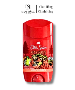 Sáp Lăn Khử Mùi Old Spice Bearglove 73g Sáp Trắng: Hương Trái Cây Năng Động, Khô Thoáng 24/7