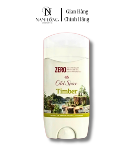 Lăn Khử Mùi Old Spice Timber Sáp Xanh: Hương Gỗ Trầm Ấm, Khô Thoáng Suốt 24H