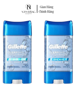 Gillette ClearShield Clear Gel 107g – Lăn Khử Mùi Nam Thấm Nhanh, Không Vệt Áo