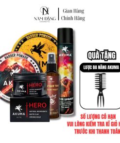 Sáp Vuốt Tóc AKUMA Infility Clay 56g/116g, Royal Pomade 56g/116g, Xịt Tạo Phồng Tóc 120ml/350ml, Gôm Xịt Tóc 350ml  - Dưỡng Tóc Chăm Sóc Tóc tạo kiểu tóc