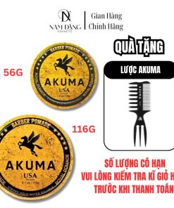 Sáp Vuốt Tóc AKUMA Royal Pomade: Giữ Nếp 12H, Đẳng Cấp Hương Nam Tính