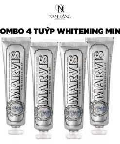 Combo 4 Kem đánh răng Marvis Whitening Mint 85ml