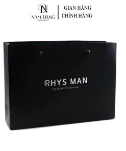 Túi Quà Tặng Rhys Man Màu Đen Sang Trọng Wallet Nhung